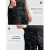 imageG Gradual Mens Casual Shorts 9quot Lightweight Golf Shorts for Men Stretch with 3 Pockets Quick Dry Breathable Work ShortsBlack Camo B