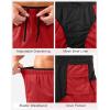 imageG Gradual Running Shorts for Men 35 inch Lightweight Breathable Gym Shorts with Brief Liner Athletic Training Workout SportRed