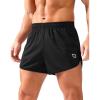 imageG Gradual Running Shorts for Men 35 inch Lightweight Breathable Gym Shorts with Brief Liner Athletic Training Workout SportBlack