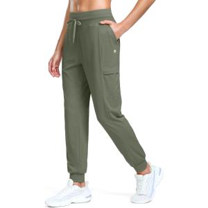 imageG Gradual Joggers for Women 4 Pockets High Waisted Athletic Jogger Pants Soft Sweatpants for Workout Running TravelGrey Sage