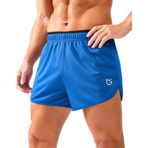 imageG Gradual Running Shorts for Men 35 inch Lightweight Breathable Gym Shorts with Brief Liner Athletic Training Workout SportBlue