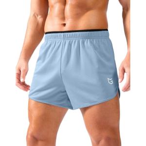 imageG Gradual Running Shorts for Men 35 inch Lightweight Breathable Gym Shorts with Brief Liner Athletic Training Workout SportLight Blue