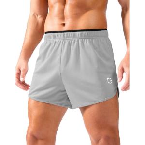 imageG Gradual Running Shorts for Men 35 inch Lightweight Breathable Gym Shorts with Brief Liner Athletic Training Workout SportLight Grey