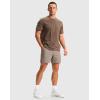 imageG Gradual Mens Golf Dress Shorts 5quot 7quot 9quot Stretch Casual Work Flat Front Shorts for Men with 3 Pockets Quick DryCarbon Dust