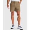 imageG Gradual Mens Golf Dress Shorts 5quot 7quot 9quot Stretch Casual Work Flat Front Shorts for Men with 3 Pockets Quick DryDark Khaki