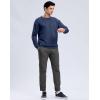 imageG Gradual Mens Sweatshirt Geometric Textured Crewneck Sweater Long Sleeves Casual Dressy Pullover ShirtsBright Navy