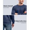 imageG Gradual Mens Sweatshirt Geometric Textured Crewneck Sweater Long Sleeves Casual Dressy Pullover ShirtsBright Navy