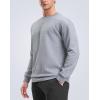 imageG Gradual Mens Sweatshirt Geometric Textured Crewneck Sweater Long Sleeves Casual Dressy Pullover ShirtsHeather Grey