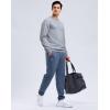 imageG Gradual Mens Sweatshirt Geometric Textured Crewneck Sweater Long Sleeves Casual Dressy Pullover ShirtsHeather Grey