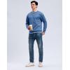 imageG Gradual Mens Sweatshirt Geometric Textured Crewneck Sweater Long Sleeves Casual Dressy Pullover ShirtsLight Grey Blue