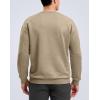 imageG Gradual Mens Sweatshirt Geometric Textured Crewneck Sweater Long Sleeves Casual Dressy Pullover ShirtsLight Khaki