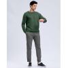 imageG Gradual Mens Sweatshirt Geometric Textured Crewneck Sweater Long Sleeves Casual Dressy Pullover ShirtsMineral Green
