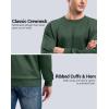 imageG Gradual Mens Sweatshirt Geometric Textured Crewneck Sweater Long Sleeves Casual Dressy Pullover ShirtsMineral Green