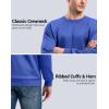 imageG Gradual Mens Sweatshirt Geometric Textured Crewneck Sweater Long Sleeves Casual Dressy Pullover ShirtsVivid Blue