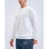 imageG Gradual Mens Sweatshirt Geometric Textured Crewneck Sweater Long Sleeves Casual Dressy Pullover ShirtsWhite