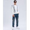 imageG Gradual Mens Sweatshirt Geometric Textured Crewneck Sweater Long Sleeves Casual Dressy Pullover ShirtsWhite