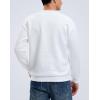 imageG Gradual Mens Sweatshirt Geometric Textured Crewneck Sweater Long Sleeves Casual Dressy Pullover ShirtsWhite