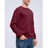 imageG Gradual Mens Sweatshirt Geometric Textured Crewneck Sweater Long Sleeves Casual Dressy Pullover ShirtsWine