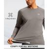 imageG Gradual Mens Thermal Shirts Long Sleeve Athletic Workout TShirts Crewneck Fleece Lind Base Layer for Men Cold WeatherLight Grey