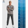 imageG Gradual Mens Thermal Shirts Long Sleeve Athletic Workout TShirts Crewneck Fleece Lind Base Layer for Men Cold WeatherLight Grey