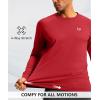 imageG Gradual Mens Thermal Shirts Long Sleeve Athletic Workout TShirts Crewneck Fleece Lind Base Layer for Men Cold WeatherRed