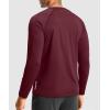 imageG Gradual Mens Thermal Shirts Long Sleeve Athletic Workout TShirts Crewneck Fleece Lind Base Layer for Men Cold WeatherWine