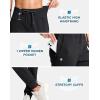 imageG Gradual Womens Fleece Lined Joggers with Zipper Pocket Water Resistant Running Hiking Pants Winter Warm Thermal SweatpantsBlack