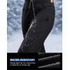 imageG Gradual Womens Fleece Lined Joggers with Zipper Pocket Water Resistant Running Hiking Pants Winter Warm Thermal SweatpantsBlack