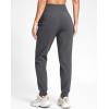 imageG Gradual Womens Fleece Lined Joggers with Zipper Pocket Water Resistant Running Hiking Pants Winter Warm Thermal SweatpantsCharcoal