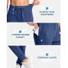 imageG Gradual Womens Fleece Lined Joggers with Zipper Pocket Water Resistant Running Hiking Pants Winter Warm Thermal SweatpantsDark Blue