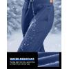 imageG Gradual Womens Fleece Lined Joggers with Zipper Pocket Water Resistant Running Hiking Pants Winter Warm Thermal SweatpantsDark Blue