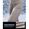 imageG Gradual Womens Fleece Lined Joggers with Zipper Pocket Water Resistant Running Hiking Pants Winter Warm Thermal SweatpantsDusty Grey