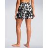imageG Gradual Womens Swim Shorts 4quot Quick Dry Board Shorts with Boxer Liner Deep Pockets Trunks for Water Fun Beach Surf PoolBlack White Leaf Floral