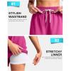 imageG Gradual Womens Swim Shorts 4quot Quick Dry Board Shorts with Boxer Liner Deep Pockets Trunks for Water Fun Beach Surf PoolRose