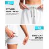 imageG Gradual Womens Swim Shorts 4quot Quick Dry Board Shorts with Boxer Liner Deep Pockets Trunks for Water Fun Beach Surf PoolWhite