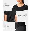imageG Gradual Womens Workout Tops Short Sleeve Lightweight Athletic Yoga Running Shirts Loose Fit Quick Dry Gym TShirtsBlack