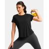 imageG Gradual Womens Workout Tops Short Sleeve Lightweight Athletic Yoga Running Shirts Loose Fit Quick Dry Gym TShirtsBlack