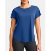 imageG Gradual Womens Workout Tops Short Sleeve Lightweight Athletic Yoga Running Shirts Loose Fit Quick Dry Gym TShirtsBlue