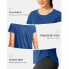 imageG Gradual Womens Workout Tops Short Sleeve Lightweight Athletic Yoga Running Shirts Loose Fit Quick Dry Gym TShirtsBlue