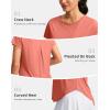 imageG Gradual Womens Workout Tops Short Sleeve Lightweight Athletic Yoga Running Shirts Loose Fit Quick Dry Gym TShirtsCoral Pink