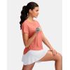 imageG Gradual Womens Workout Tops Short Sleeve Lightweight Athletic Yoga Running Shirts Loose Fit Quick Dry Gym TShirtsCoral Pink