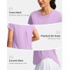 imageG Gradual Womens Workout Tops Short Sleeve Lightweight Athletic Yoga Running Shirts Loose Fit Quick Dry Gym TShirtsHyacinth Purple