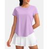 imageG Gradual Womens Workout Tops Short Sleeve Lightweight Athletic Yoga Running Shirts Loose Fit Quick Dry Gym TShirtsHyacinth Purple