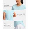 imageG Gradual Womens Workout Tops Short Sleeve Lightweight Athletic Yoga Running Shirts Loose Fit Quick Dry Gym TShirtsLight Turquoise