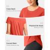 imageG Gradual Womens Workout Tops Short Sleeve Lightweight Athletic Yoga Running Shirts Loose Fit Quick Dry Gym TShirtsOrange Red