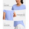 imageG Gradual Womens Workout Tops Short Sleeve Lightweight Athletic Yoga Running Shirts Loose Fit Quick Dry Gym TShirtsSnow Blue