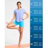 imageG Gradual Womens Workout Tops Short Sleeve Lightweight Athletic Yoga Running Shirts Loose Fit Quick Dry Gym TShirtsSnow Blue