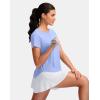 imageG Gradual Womens Workout Tops Short Sleeve Lightweight Athletic Yoga Running Shirts Loose Fit Quick Dry Gym TShirtsSnow Blue