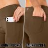 imageG Gradual Womens Yoga Pants with Pockets Flare Leggings High Waist Yoga Dress Pants Tall Bootcut Casual WorkCoffee