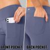 imageG Gradual Womens Yoga Pants with Pockets Flare Leggings High Waist Yoga Dress Pants Tall Bootcut Casual WorkDusty Blue